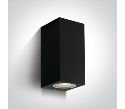 Фасаден аплик One Light 67426A/B SQUARE FACADE WALL LAMP BLACK