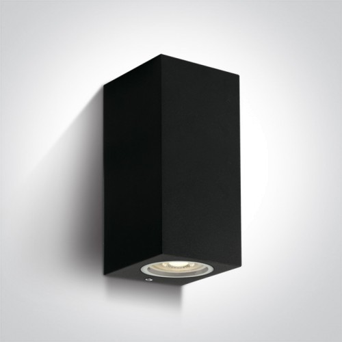 Фасаден аплик One Light 67426A/B SQUARE FACADE WALL LAMP BLACK