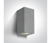 Фасаден аплик One Light 67426A/G SQUARE FACADE WALL LAMP GREY