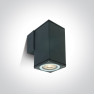 One Light 67426B/AN SQUARE FACADE WALL LAMP ANTHRACITE