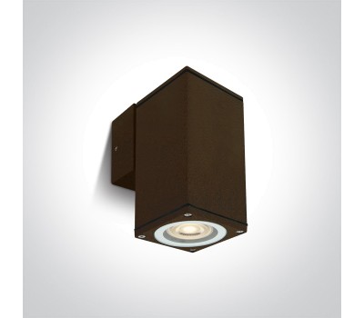 Фасаден аплик One Light 67426B/BR SQUARE FACADE WALL LAMP BROWN