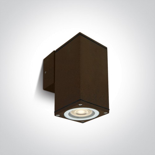 Фасаден аплик One Light 67426B/BR SQUARE FACADE WALL LAMP BROWN