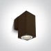 Фасаден аплик One Light 67426B/BR SQUARE FACADE WALL LAMP BROWN