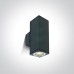 Фасаден аплик One Light 67426C/AN SQUARE FACADE WALL LAMP ANTHRACITE