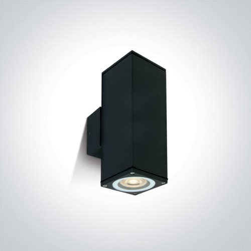 Фасаден аплик One Light 67426C/B SQUARE FACADE WALL LAMP BLACK