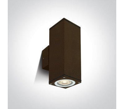 Фасаден аплик One Light 67426C/BR SQUARE FACADE WALL LAMP BROWN