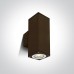 Фасаден аплик One Light 67426C/BR SQUARE FACADE WALL LAMP BROWN