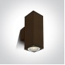 Фасаден аплик One Light 67426C/BR SQUARE FACADE WALL LAMP BROWN