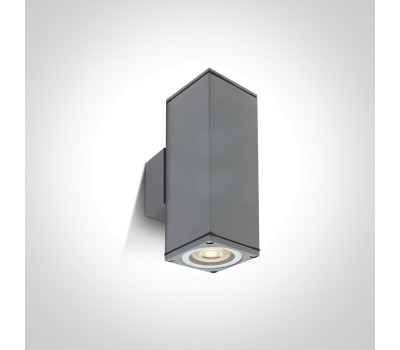 Фасаден аплик One Light 67426C/G SQUARE FACADE WALL LAMP GREY