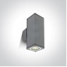 Фасаден аплик One Light 67426C/G SQUARE FACADE WALL LAMP GREY