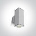 Фасаден аплик One Light 67426C/W SQUARE FACADE WALL LAMP WHITE