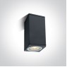 One Light 67426D/AN SQUARE FACADE SURFACE MOUNTING LAMP ANTHRACITE