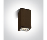 One Light 67426D/BR SQUARE FACADE SURFACE MOUNTING LAMP BROWN