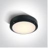 One Light 67442/B/W 10W 3000K IP54 ROUND FACADE CEILING LAMP