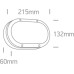 LED фасаден аплик One Light 67442B/B/W 10W 3000K IP54 OVAL FACADE WALL LAMP