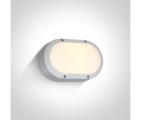 LED фасаден аплик One Light 67442B/W/W 10W 3000K IP54 OVAL FACADE WALL LAMP