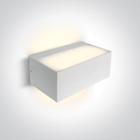 Фасаден аплик One Light 67518/W WHITE IP65 FACADE WALL LAMP