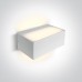 Фасаден аплик One Light 67518/W WHITE IP65 FACADE WALL LAMP