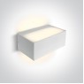 One Light 67518/W WHITE IP65 FACADE WALL LAMP