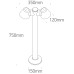One Light 67534C/AN ANTHRACITE IP65 BOLLARD LAMP