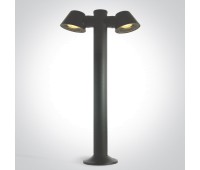One Light 67534C/AN ANTHRACITE IP65 BOLLARD LAMP