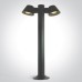 One Light 67534C/AN ANTHRACITE IP65 BOLLARD LAMP