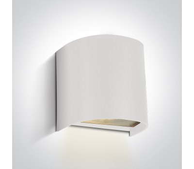 One Light 67536A/W WHITE IP65 FACADE WALL LAMP