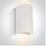 One Light 67536B/W WHITE IP65 FACADE WALL LAMP
