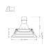 POLARIS LIGHTING 1054-1 1 x GU10 CARDAN MINI WHITE/ BLACK