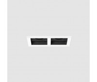 POLARIS LIGHTING 1054-2 2 x GU10 CARDAN MINI DOUBLE WHITE/ BLACK