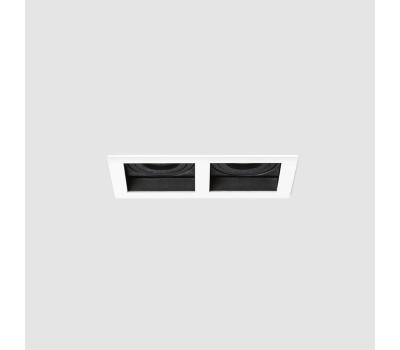 POLARIS LIGHTING 1054-2 2 x GU10 CARDAN MINI DOUBLE WHITE/ BLACK