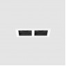 Луна за вграждане POLARIS LIGHTING 1054-2 2 x GU10 CARDAN MINI DOUBLE WHITE/ BLACK