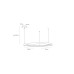 LED пендел POLARIS LIGHTING 1349-M-BK HELIX BLACK 40W CCT 3000K - 4000K - 6000K 