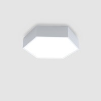 LED плафон POLARIS LIGHTING 2107-24 WH WW HEXAGON 400 WHITE 24W 3000K