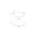 LED плафон POLARIS LIGHTING 2115-600 COSY 600 WHITE 55W 3000K - 4000K - 6000K