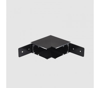 Ъглов конектор за магнитна шина за открит монтаж стена - таван POLARIS LIGHTING 4102 BK MAGNET LINE OM 23 23mm CONNECTOR BLACK