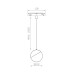 LED пендел за магнитна шина POLARIS LIGHTING 4030 HANGING MAGNET BALL PENDANT 7W 3000K BLACK MAGNET LINE 23 