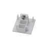Крайна тапа за трифазна тоководеща шина за открит монтаж POLARIS LIGHTING 3014 WH WHITE XR-566-W БЯЛ