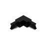Ъглов ляв конектор за трифазна тоководеща шина за открит монтаж POLARIS LIGHTING 3007 BK BLACK XR-563L-B ЧЕРЕН
