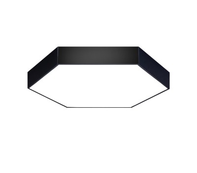 LED плафон POLARIS LIGHTING 2107-70 BK NW HEXAGON 800 BLACK 70W 4000K
