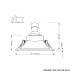 Луна за вграждане POLARIS LIGHTING 1051 WH VIVIENNE 1082 WHITE