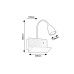 Аплик с ключ и USB RABALUX 71089 TACITO