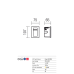 LED фасадна луна за вграждане в стена REDO OUTDOOR 9638 INNER