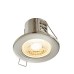 LED луна за вграждане SAXBY 73787 ShieldEco 500 IP65 SATIN NICKEL 4W 3000K