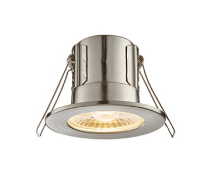 LED луна за вграждане SAXBY 73787 ShieldEco 500 IP65 SATIN NICKEL 4W 3000K