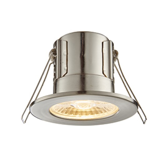 LED луна за вграждане SAXBY 73787 ShieldEco 500 IP65 SATIN NICKEL 4W 3000K