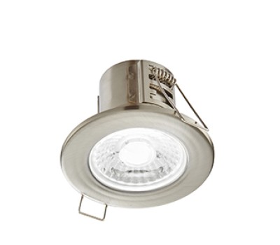 LED луна за вграждане SAXBY 73788 ShieldEco 500 IP65 SATIN NICKEL 4W 4000K