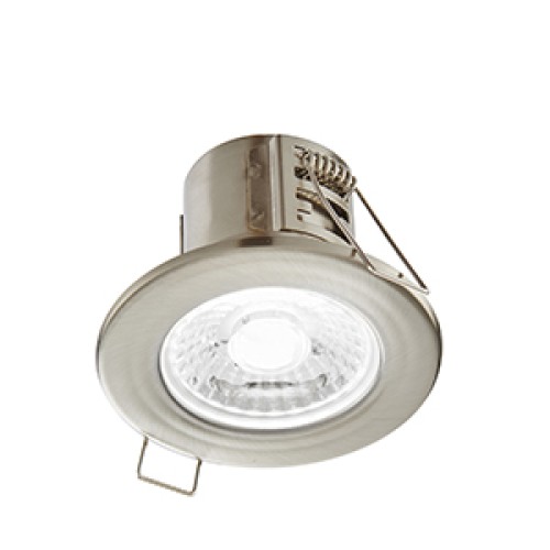 LED луна за вграждане SAXBY 73788 ShieldEco 500 IP65 SATIN NICKEL 4W 4000K