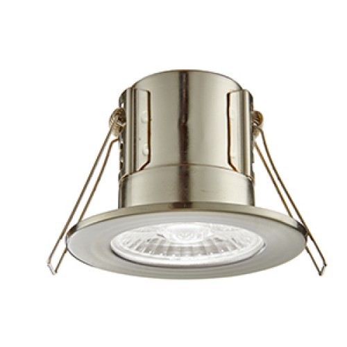 LED луна за вграждане SAXBY 74710 ShieldEco 800 IP65 SATIN NICKEL 8,5W 4000K