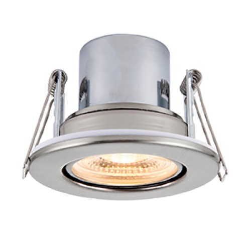 LED луна за вграждане SAXBY 78522 ShieldEco 800 TILT IP65 SATIN NICKEL 8,5W 3000K